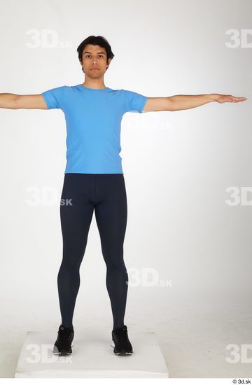 Man White Slim Male Studio Poses