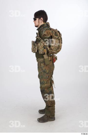 Whole Body T poses Army Athletic Standing Street photo references