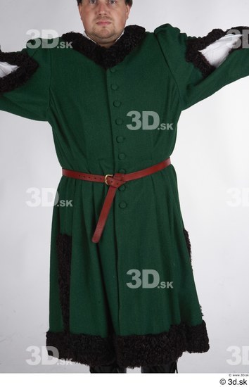 Upper Body Man T poses White Historical Dress Costume photo references