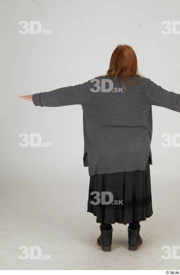 and more Whole Body Woman T poses Casual Chubby Standing Street photo references