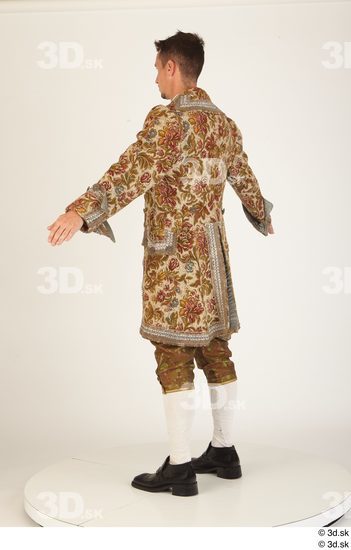 Whole Body Man White Historical Costume photo references