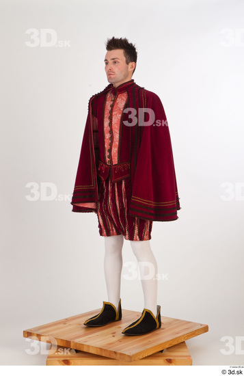 Whole Body Man White Historical Costume photo references