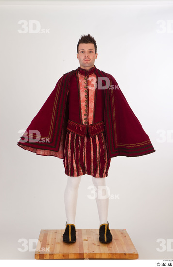 Whole Body Man White Historical Costume photo references