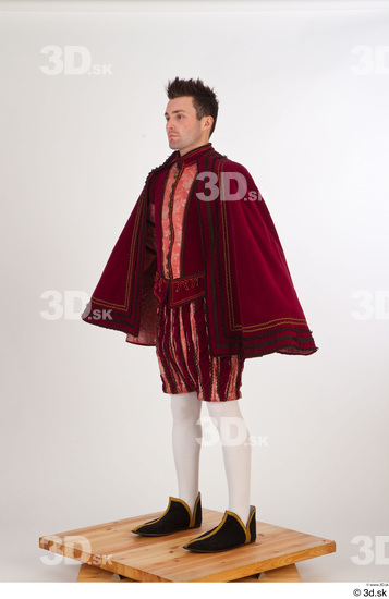 Whole Body Man White Historical Costume photo references