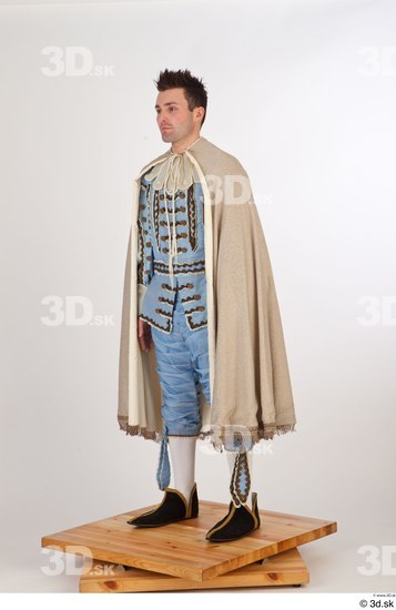 Whole Body Man White Historical Costume photo references