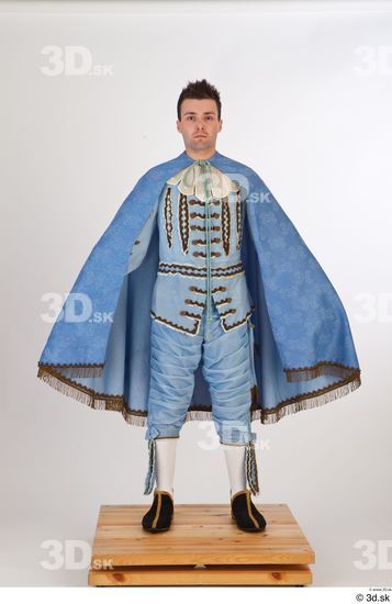 Whole Body Man White Historical Costume photo references