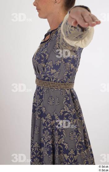 Upper Body Woman White Historical Dress Costume photo references