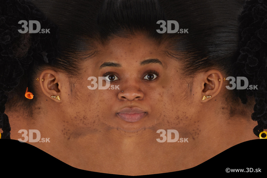 Woman head premade texture