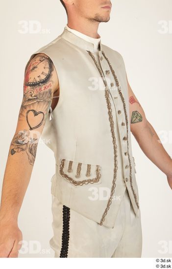 Man White Tattoo Vest Costume photo references