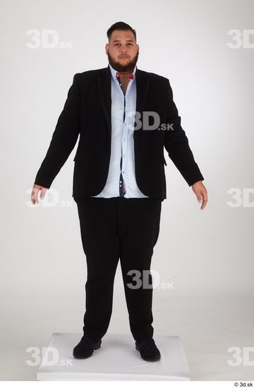 Man White Overweight Male Studio Poses