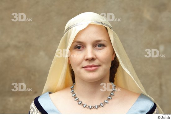 Head Woman White Historical Caps & Hats Dress Costume photo references