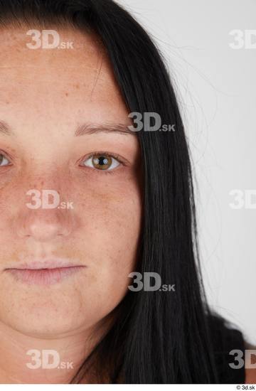 Eye Woman White Casual Chubby Street photo references