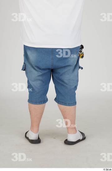 Leg Man White Casual Chubby Street photo references