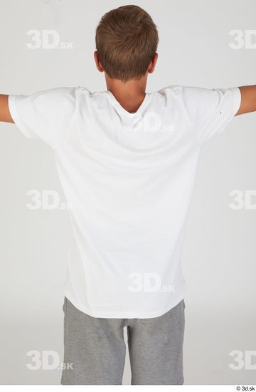 Upper Body Man White Casual Slim Street photo references