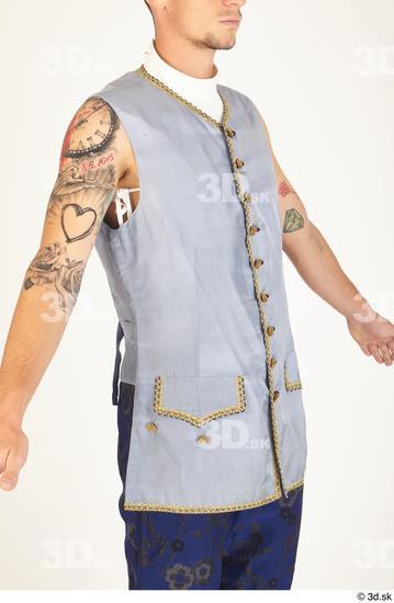 Man White Tattoo Vest Costume photo references