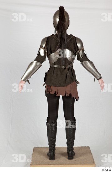 Whole Body Woman White Army Historical Studio photo references