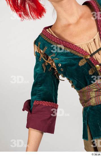 Upper Body Woman White Historical Costume photo references