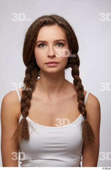 Face Head Hair Woman White Slim