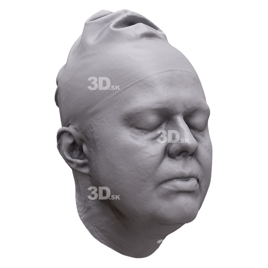 Head Woman White 3D Artec Heads