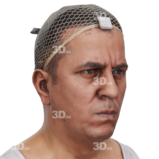 Head Man 3D Phonemes And Emotions Arab