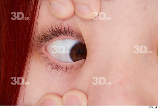 Eye Woman Asian Studio photo references  Eye Textures