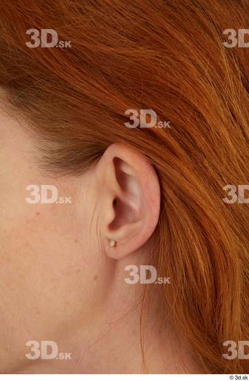 Ear Woman White Slim Street photo references