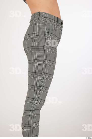 Olivia Sparkle casual dressed grey checkered trousers thigh  jpg