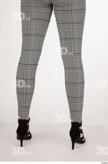 Olivia Sparkle black high heels sandals calf casual dressed grey checkered trousers  jpg