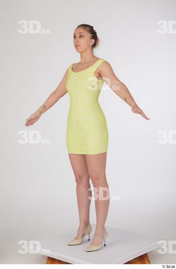 Woman White Slim Female Studio Poses