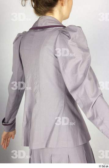 Upper Body Woman White Vest Jacket Costume photo references