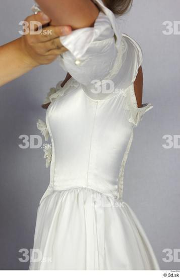 Upper Body Woman White Dress Costume photo references