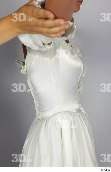 Upper Body Woman White Dress Costume photo references