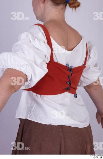 Upper Body Woman White Historical Jacket Costume photo references