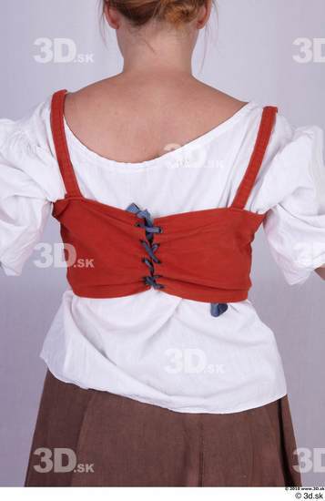 Upper Body Woman White Historical Jacket Costume photo references