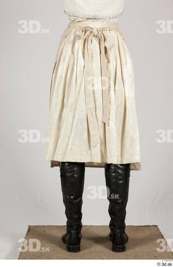 Woman White Shoes Skirt Costume photo references