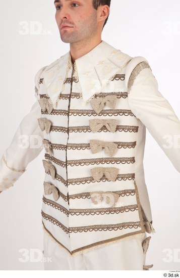 Upper Body Man White Jacket Costume photo references