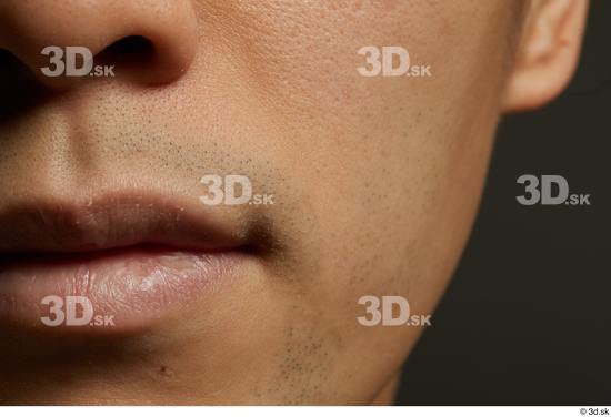 Face Mouth Nose Head Skin Man Asian Slim Studio photo references