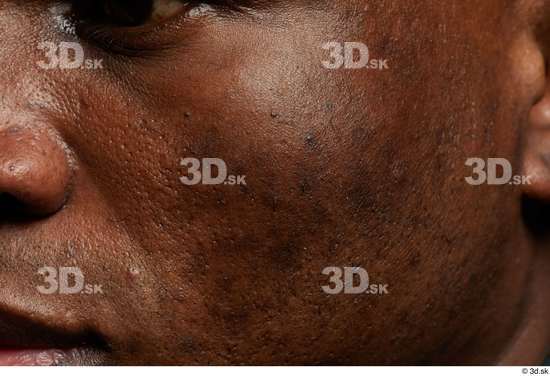 Face Cheek Skin Man Black Studio photo references