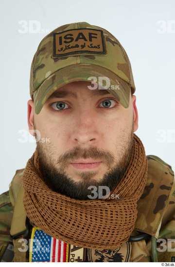 Face Head Man White Army Uniform Caps & Hats Athletic Street photo references