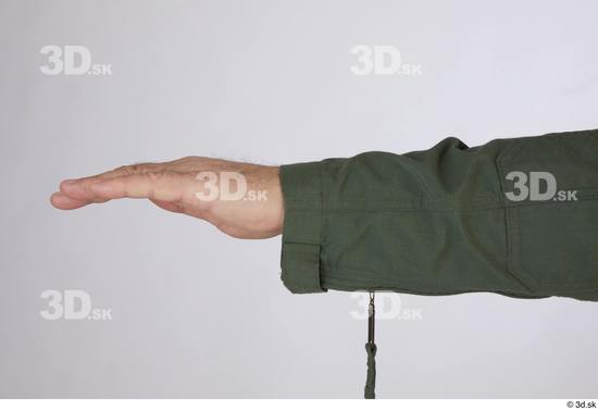 Hand Man White Army Uniform Athletic Street photo references