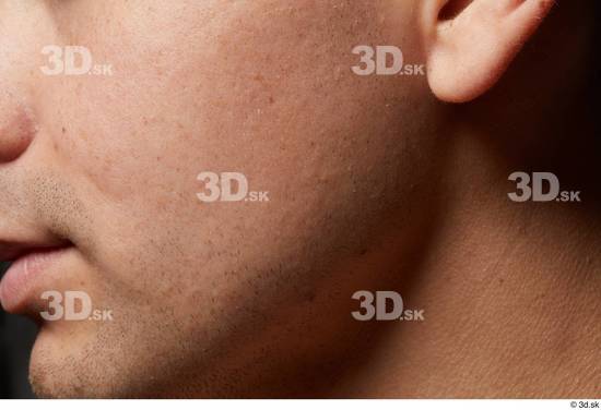 Face Cheek Ear Skin Man Slim Studio photo references