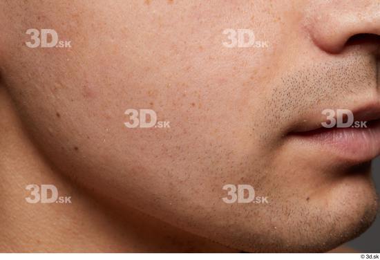 Face Mouth Cheek Skin Man Slim Studio photo references