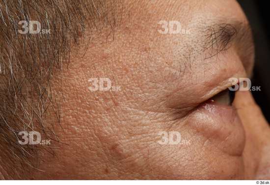 Eye Face Skin Man Asian Slim Wrinkles Studio photo references