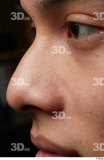 Eye Nose Skin Man Asian Slim Studio photo references