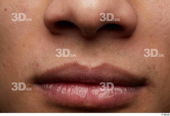 Mouth Nose Skin Man Asian Slim Studio photo references