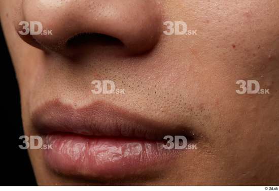 Mouth Nose Skin Man Asian Slim Studio photo references
