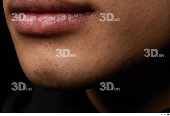 Mouth Skin Man Asian Slim Studio photo references