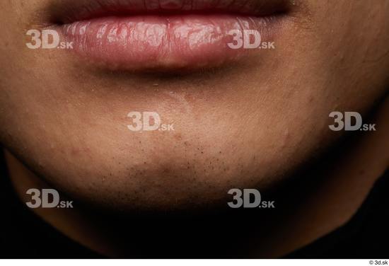 Mouth Skin Man Asian Slim Studio photo references