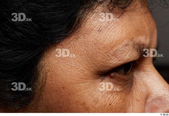 Eye Face Skin Woman Black Slim Wrinkles Studio photo references