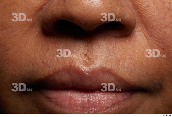 Face Mouth Nose Skin Woman Black Slim Wrinkles Studio photo references